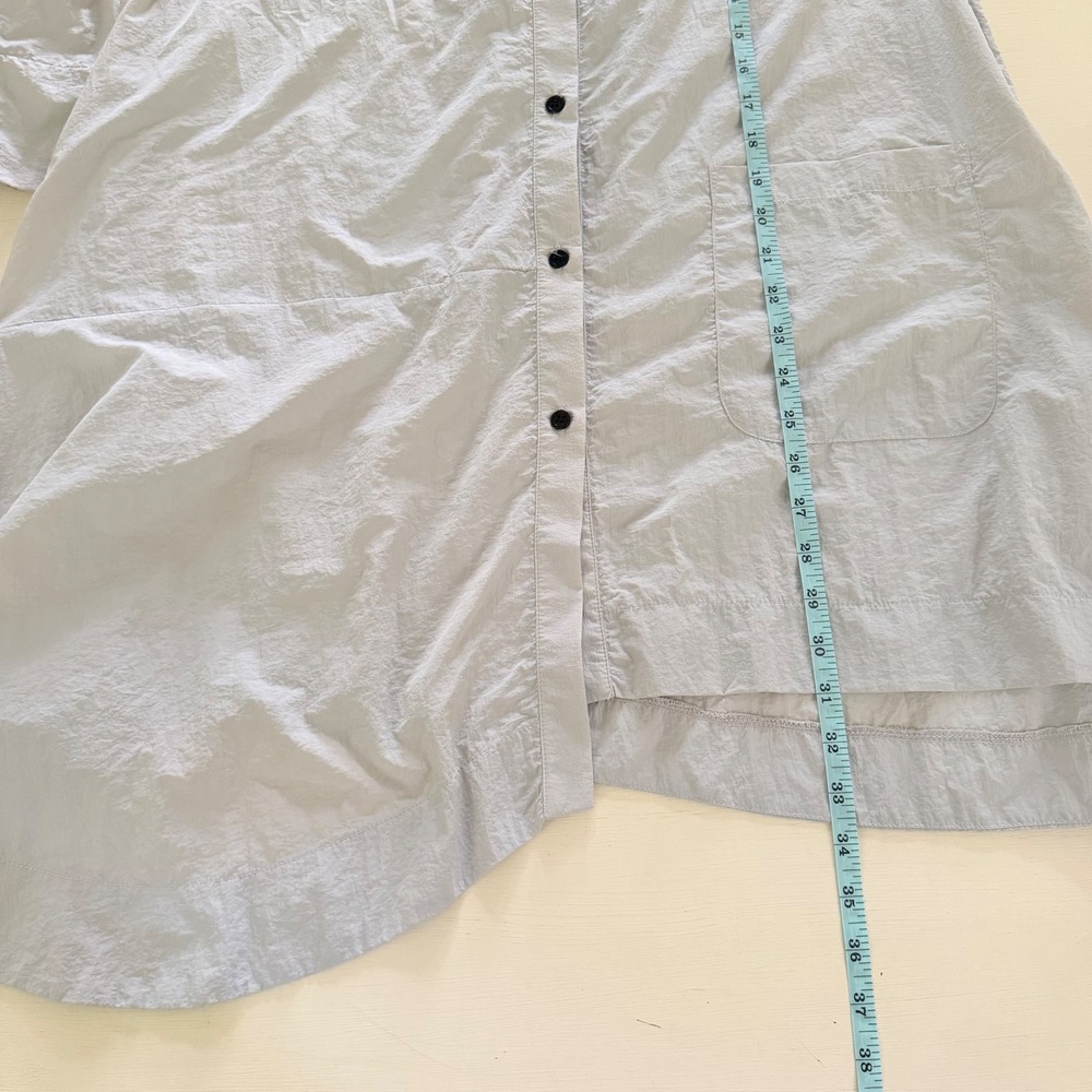 JASON by Comfy USA Asymmetrical Lagenlook Button Down Tunic Shirt Dress - S - Picture 5 of 5